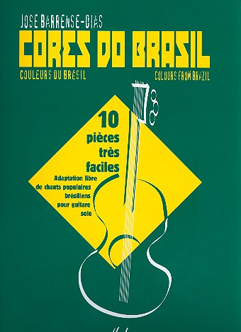 Cores do brasil 10 pièces  très faciles pour guitare  