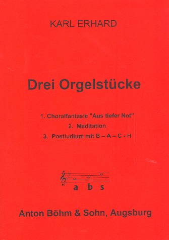 3 Orgelstücke  für Orgel  