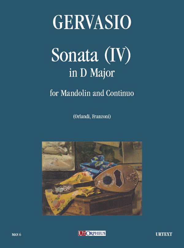 SONATA RE MAGGIORE NO.4  PER MANDOLINO E BC  ORLANDI, UGO, ED.