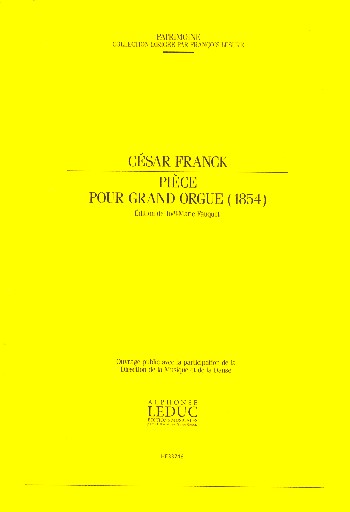 Pièce (1854)  pour grand orgue  