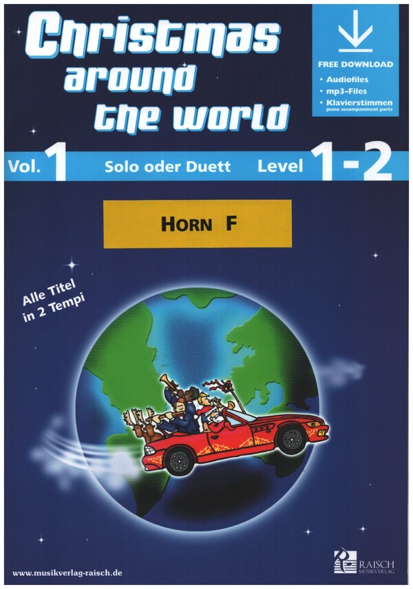 Christmas around the World vol.1 (+Online Audio)  für 1-2 Hörner in F  