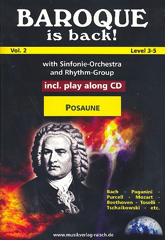 Baroque is back vol.2 (+CD)  für 1-2 Posaunen in C, Bassschlüssel  