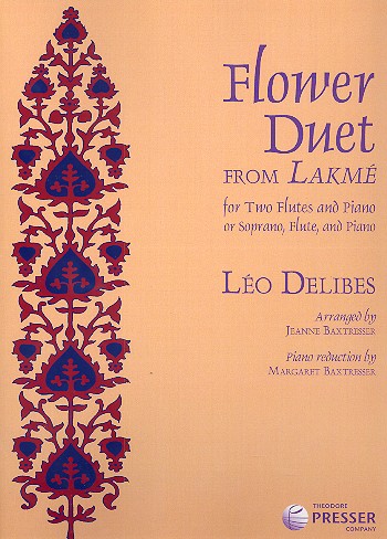 Flower Duet from Lakme  for 2 flutes and piano  