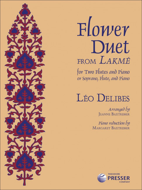 Flower Duet from Lakme  for 2 flutes and piano  