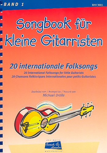 Songbook für kleine  Gitarristen Band 1  20 internationale Folksongs