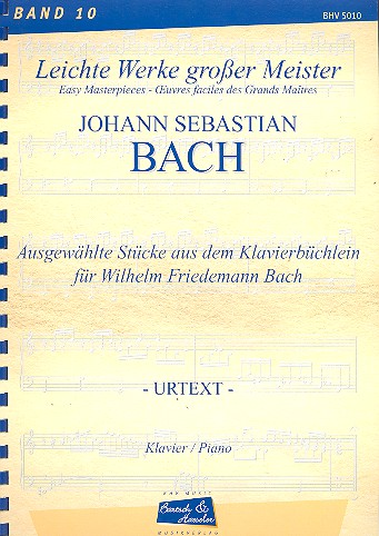 Ausgewählte Stücke aus dem  Klavierbüchlein für W.F. Bach  für Klavier