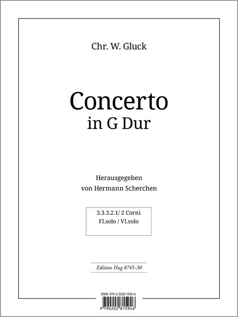 Concerto G-Dur für Flöte und&nbsp;&nbsp;Orchester&nbsp;&nbsp;stimmenset (Harmonie und 3-3-2-2-1)