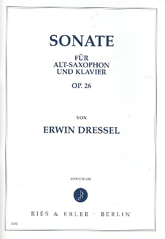 Sonate op.26 für Altsaxophon&nbsp;&nbsp;und Klavier&nbsp;&nbsp;
