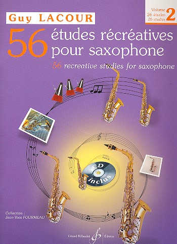 56 études récreatives vol.2  26 études pour saxophone  