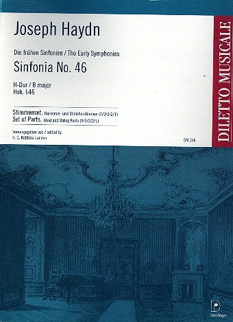 Sinfonie H-Dur Nr.46 Hob.I:46&nbsp;&nbsp;für Orchester&nbsp;&nbsp;Stimmenset (Harmonie und 4-3-2-2-1)