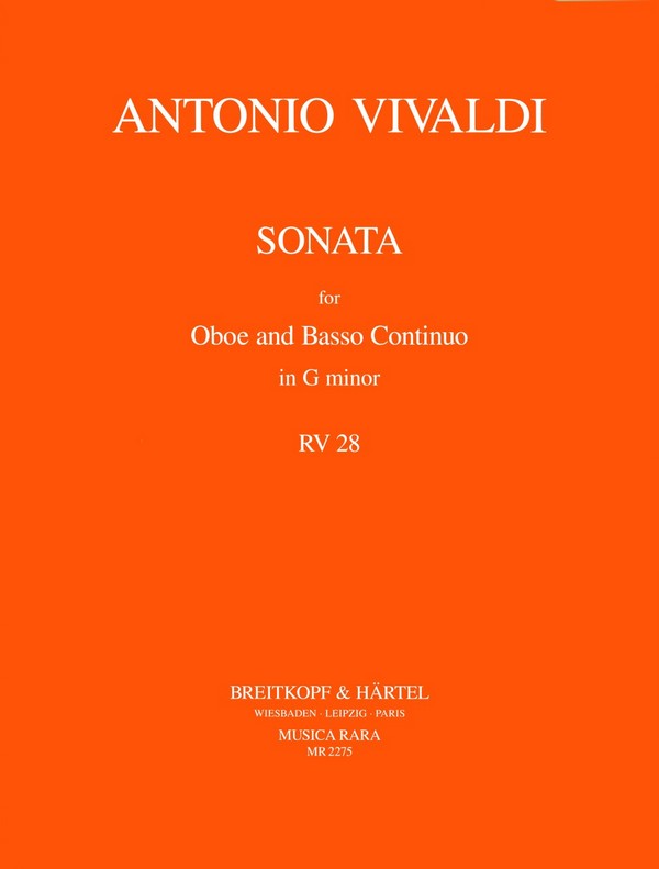 Sonata g minor RV28&nbsp;&nbsp;for oboe and bc&nbsp;&nbsp;