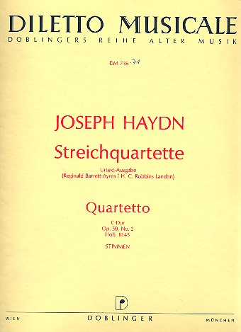 Streichquartett C-Dur op.50,2&nbsp;&nbsp;Hob.III:45&nbsp;&nbsp;Stimmen