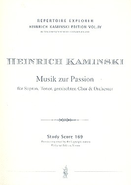 Musik zur Passion für Sopran,  Tenor, gem Chor und Orchester  