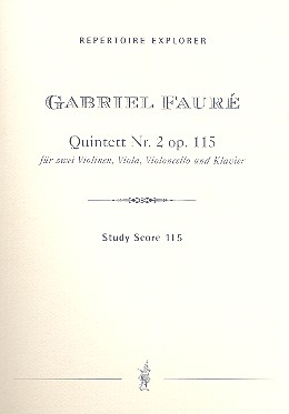 Quintett Nr.2 op.115  für Klavier und Streicher  Studienpartitur