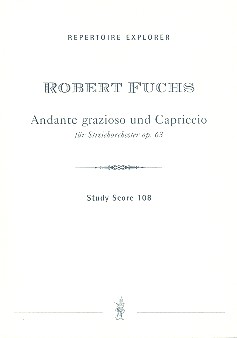 Andante grazioso und Capriccio  op.63 für Streichorchester  Studienpartitur