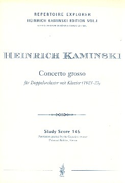 Concerto grosso für  Doppelorchester und Klavier  Studienpartitur