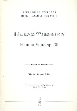 Hamlet-Suite op.30  für Orchester  Studienpartitur