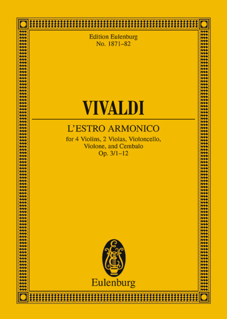 L'estro armonico op.3,1-12&nbsp;&nbsp;für Streichorchester&nbsp;&nbsp;Studienpartitur