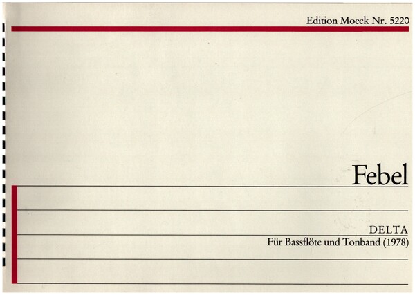 Delta für Bassflöte  und Tonband (1978)  