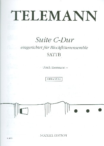 Suite C-Dur für&nbsp;&nbsp;Blockflötenensemble (SATTB)&nbsp;&nbsp;Altblockflöte