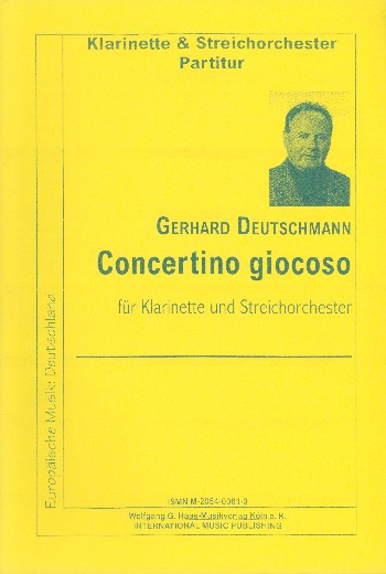 Concertino giocoso  für Klarinette und Streichorchester  