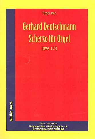 Scherzo DWV173  für Orgel  