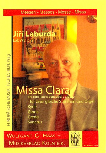 Missa Clara für Frauen- oder&nbsp;&nbsp;Kinderchor und Orgel&nbsp;&nbsp;Partitur