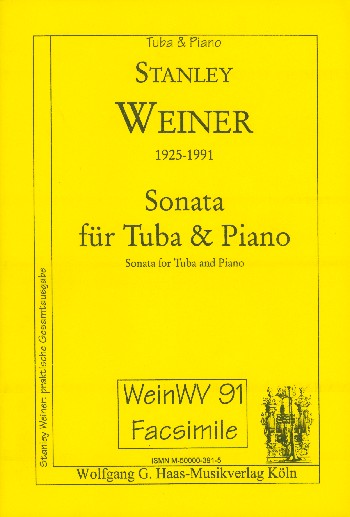 SONATA FUER TUBA UND KLAVIER&nbsp;&nbsp;&nbsp;&nbsp;