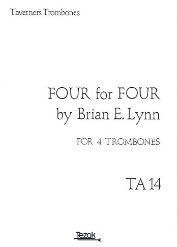 Four for four for 4 trombones  score and parts  