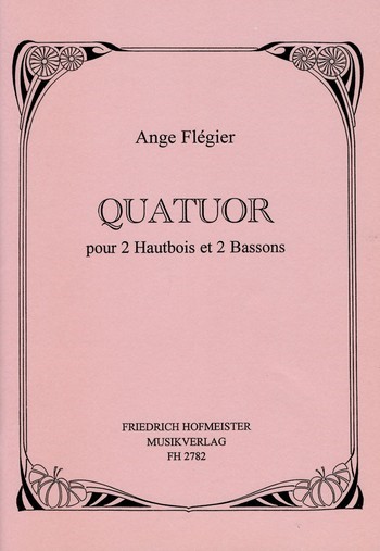 Quartett  für 2 Oboen und 2 Fagotte  Partitur und Stimmen