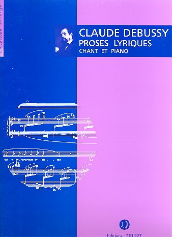 Proses lyriques pour chant&nbsp;&nbsp;et piano&nbsp;&nbsp;