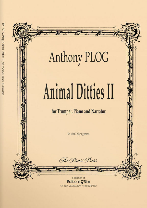 Animal Ditties vol.2  for trumpet, piano and narrator  parts