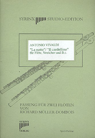 Concerto la notte op.10,2 und concerto il cardellino op.10,3  für Flöte, Streicher und B.c.  für 2 Flöten