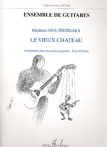 Le vieux chateau pour ensemble&nbsp;&nbsp;de 5 guitares&nbsp;&nbsp;partition et parties