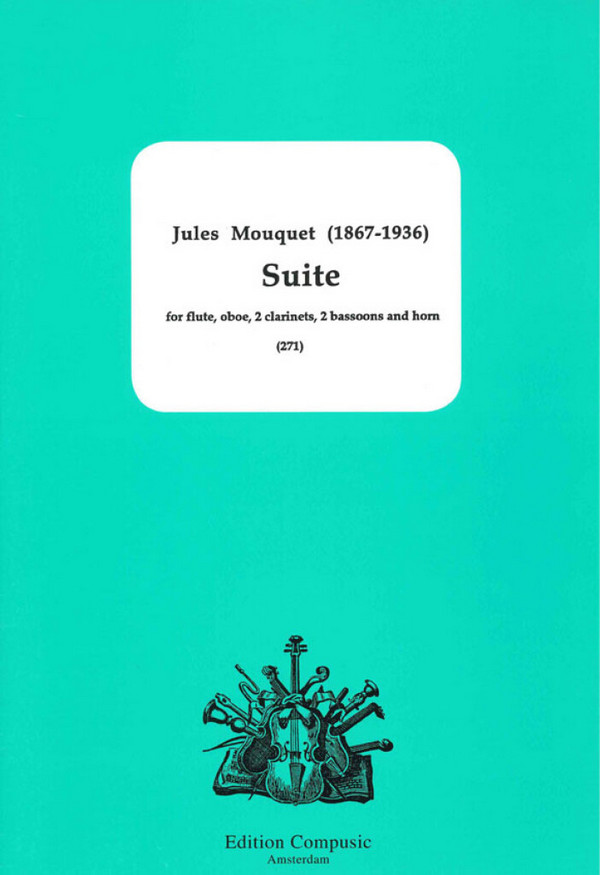 Suite for flute, oboe, 2 clarinets,&nbsp;&nbsp;2 bassoons and horn&nbsp;&nbsp;score and parts
