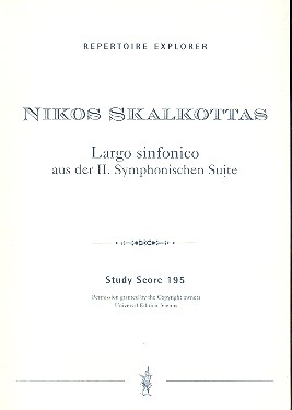 Largo sinfonico aus der  Sinfonischen Suite Nr.2  für Orchester,  Studienpartitur