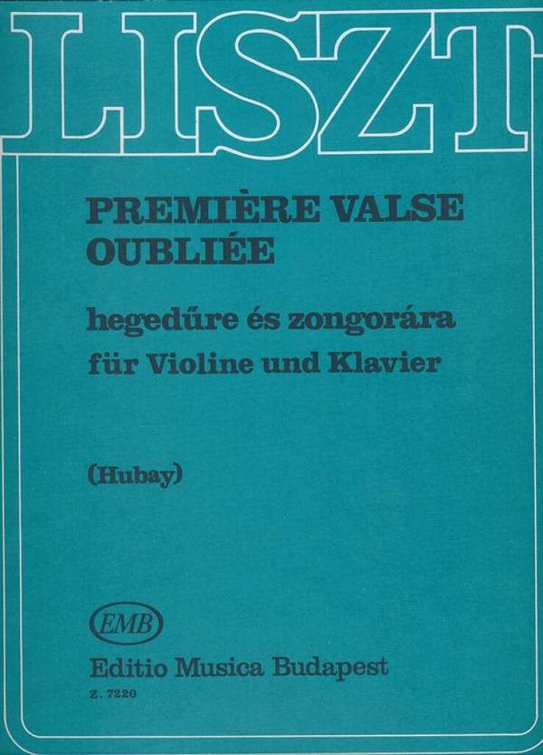 Première valse oubliée&nbsp;&nbsp;für Violine und Klavier&nbsp;&nbsp;Spielpartitur