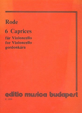 6 caprices für Violoncello    