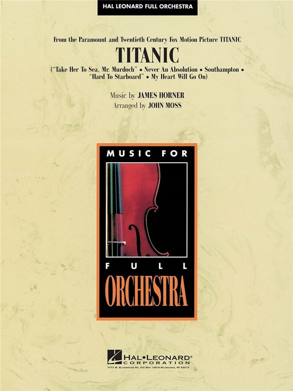 Titanic for orchestra  score and parts  