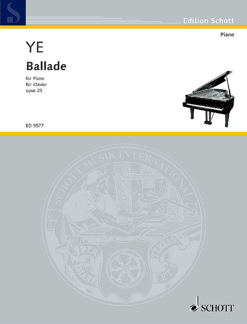 Ballade op. 25&nbsp;&nbsp;für Klavier&nbsp;&nbsp;