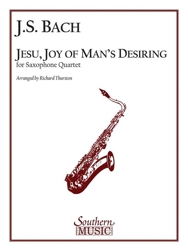 JESU JOY OF MAN'S DESIRING&nbsp;&nbsp;FOR 4 SAXOPHONES (AATB)&nbsp;&nbsp;SCORE AND PARTS