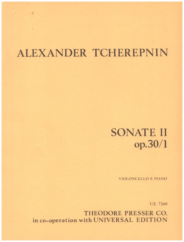 SONATE NR.2 OP.30,1  FUER VIOLONCELLO UND  KLAVIER