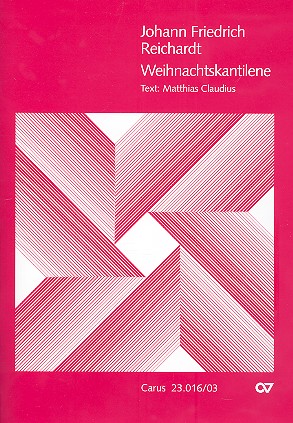Weihnachtskantilene&nbsp;&nbsp;für Soli, gem Chor und Orchester&nbsp;&nbsp;Klavierauszug