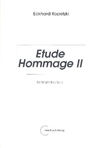 Etude Hommage 2 für Marimba    