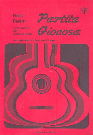 Partita giocosa  für 4 Gitarren  Partitur und Stimmen