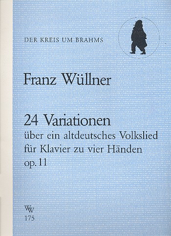 24 Variationen über ein deutsches Volkslied op.11 &nbsp;&nbsp;für Klavier zu 4 Händen&nbsp;&nbsp;
