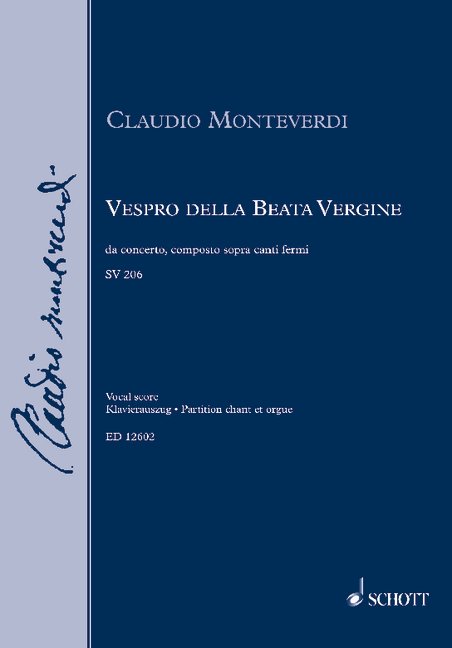 Vespro della beata vergine SV206&nbsp;&nbsp;für Soli, Doppelchor (SSATTTTBB) und Orchester&nbsp;&nbsp;Klavierauszug