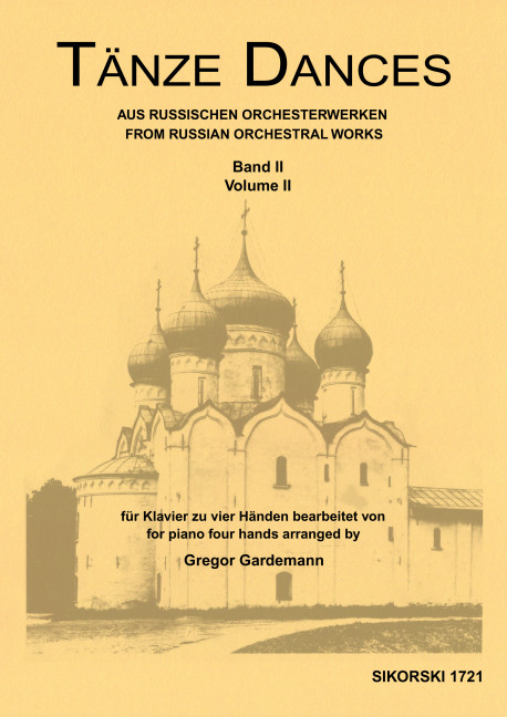 Tänze aus russischen&nbsp;&nbsp;Orchesterwerken Band 2&nbsp;&nbsp;für Klavier zu 4 Händen