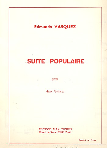 Suite populaire pour 2 guitares&nbsp;&nbsp;&nbsp;&nbsp;