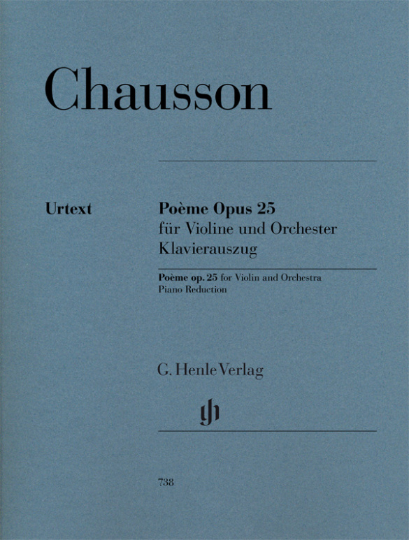 Poème op.25  für Violine und Orchester  für Violine und Klavier